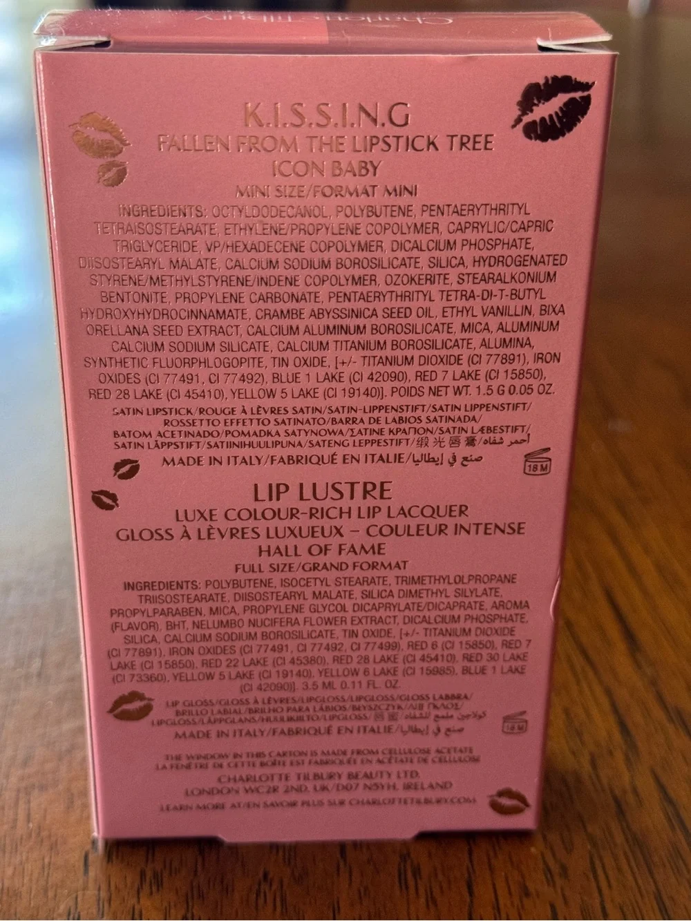 Charlotte Tilbury Icon Baby Fresh Pink Gloss and Lipstick Duo